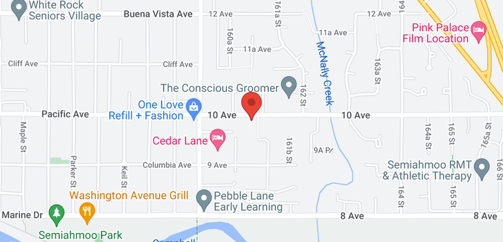 map of 16112 10 AVENUE